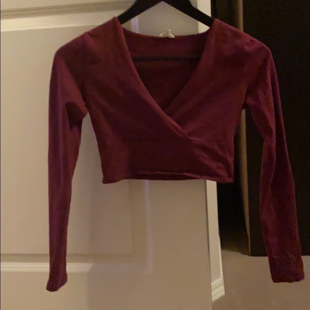 Garage v neck long sleeve top